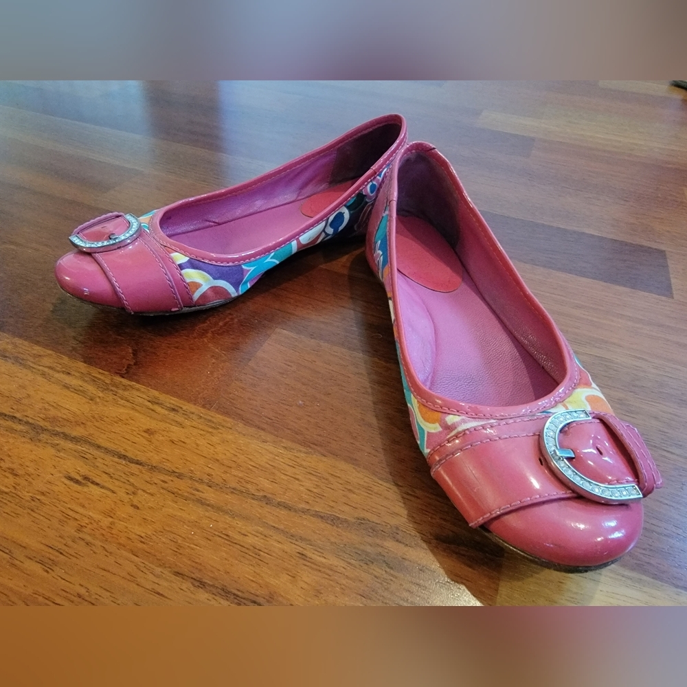 Colorful Coach Flats